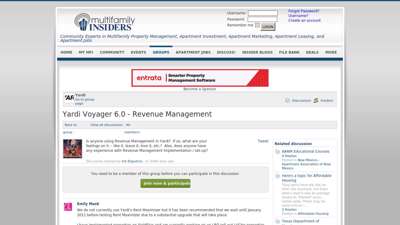 Yardi Voyager 6.0 - Revenue Management