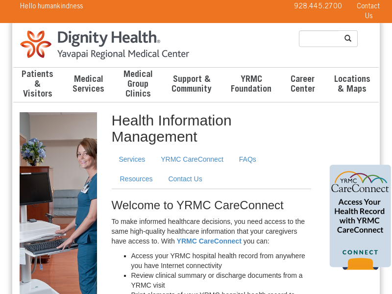 Yavapai Regional Medical Center - YRMC CareConnect