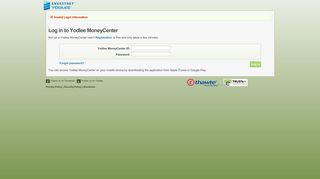 Yodlee MoneyCenter - Login - Bank of America - Yodlee Money Portal