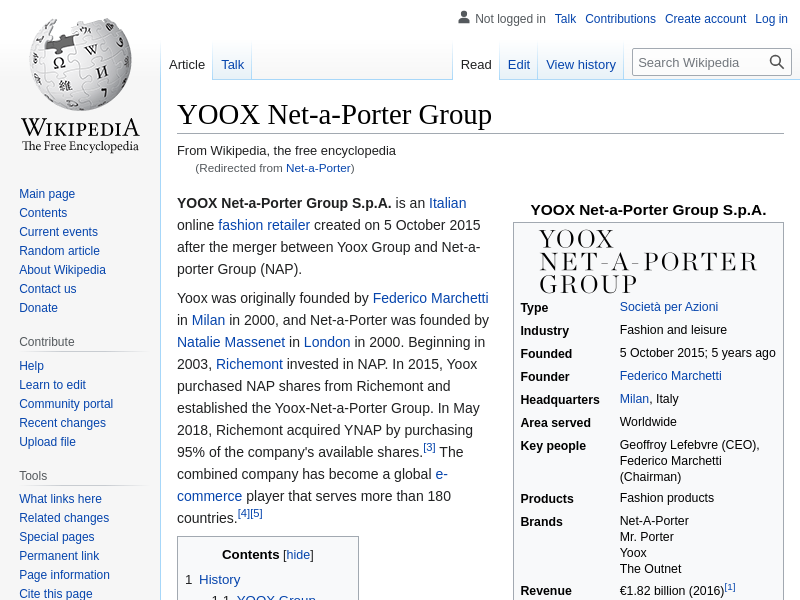 
                            6. YOOX Net-a-Porter Group - Wikipedia