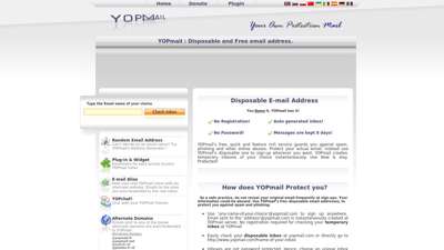 YOPmail - Disposable Email Address