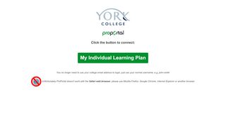 
                            6. York College : My Individual Learning Plan - York College Portal