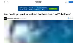 
                            8. You could get paid to test out hot tubs as a 'Hot Tubologist ... - Lay Z Spa Portal