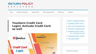 
                            6. Younkers Credit Card Login| Activate Credit Card as well