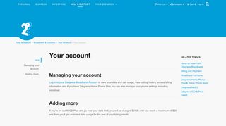 
Your account | 2degrees Mobile  
