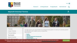 
                            5. Your Account | Januarynooth University - Student Portal Maynooth