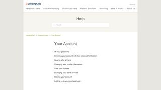 
                            4. Your Account – LendingClub - Lendingtree Com Sign In