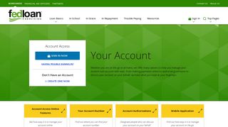 
                            1. Your Account - MyFedLoan - Fedloan Servicing Account Portal
