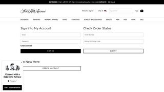 
                            7. Your Account - Saks Fifth Avenue - Avenue Bill Payment Portal