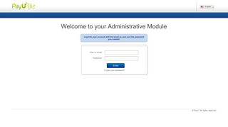 
                            7. your Administrative Module - PayU - Login - Portal Pay U Money