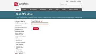 
                            3. Your APS Email — Albuquerque Public Schools - Aps Edu Email Portal