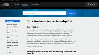 
Your Business Voice Security PIN | Comcast Business
