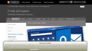 Your Cambridge email — IT Help and Support - uis.cam.ac.uk - Hermes Portal Cambridge