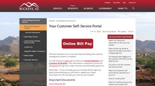 
                            4. Your Customer Self-Service Portal | City of Buckeye - Buckeye Customer Portal