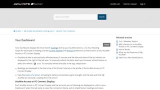 
                            5. Your Dashboard – AcuRite - My Acurite Portal