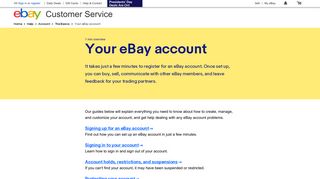 
                            4. Your eBay account | eBay - Ebay Com Seller Portal
