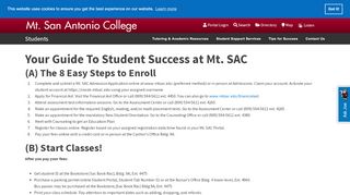 
                            6. Your Guide To Student Success at Mt. SAC - Mt Sac Card Portal
