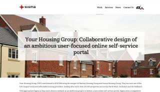 
                            6. Your Housing Group: User-focused online self-service portal - Sigma - Your Housing Group Portal