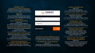 
                            8. Your last session was terminated incorrectly or is currently in ... - Christ University Portal