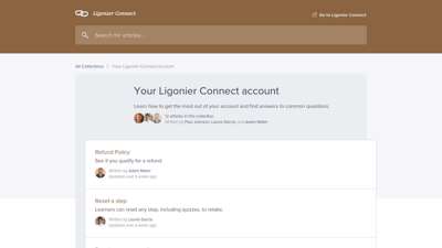 
                            4. Your Ligonier Connect account Ligonier Connect Help Center