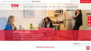 
                            2. Your Resident Resources | 257 Thayer - 257 Thayer Resident Portal