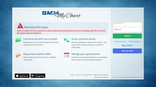 
Your secure online health connection - MyChart - Login Page  
