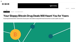 
                            8. Your Sloppy Bitcoin Drug Deals Will Haunt You for Years - Wired - 101fitnesspharma Portal
