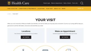 Your Visit - MU Health Care - Mu Healthe Portal