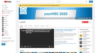 
                            5. #yourMSC - YouTube - Yourmsc Portal