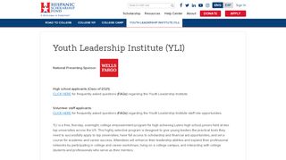 
                            3. Youth Leadership Institute (YLI) - HSF - Youthleadership Net Student Portal