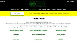 
                            3. Youth Soccer Pataskala Parks & Rec - Pataskala Soccer Sign Up