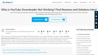 
                            5. YouTube Downloader Not Working: Common 10 Problems ... - Ytd Failed 2 Sorry Your Login Was Incorrect