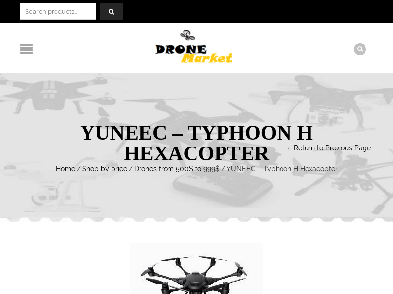 
                            10. YUNEEC Typhoon H Hexacopter - Best Price from Drone Market