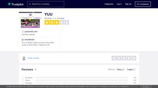 
                            7. YUU Reviews | Read Customer Service Reviews of yuuworld ... - Yuuworld Com Sign In