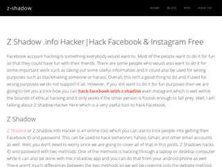 Z Shadow .info HackerHack Facebook & Instagram Free - z ...