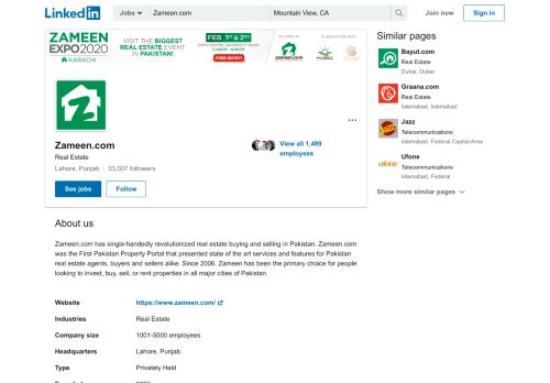 
Zameen.com | LinkedIn  
