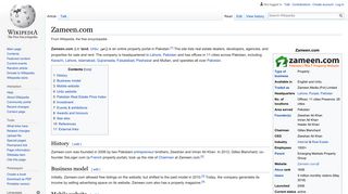 
Zameen.com - Wikipedia  
