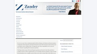 Zander Insurance Tips  Insurance Advice and FAQ