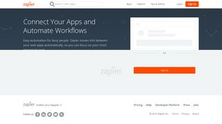 
Zapier | The easiest way to automate your work  
