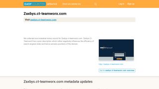 
                            8. Zaxbys.ct-teamworx.com - updates - Easy Counter - Zaxby's Teamworx Login