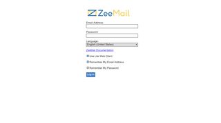 
                            1. ZeeMail Web Client - Login - Zee Mail Portal