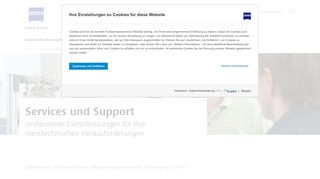 
                            2. ZEISS Service & Support für Ihre Anwendung - Zeiss Metrology Portal