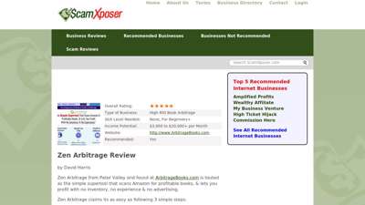 Zen Arbitrage  Amazon Book Arbitrage Review - ScamXposer