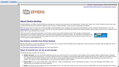 Zimbra Desktop Help