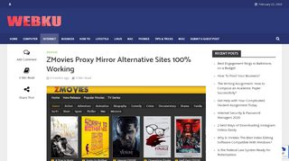 
                            4. ZMovies Proxy Mirror Alternative Sites 100% Working - WebKu - Zmovie Sign Up