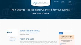 
zonal Front of House | POSadvice.com  
