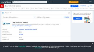 
Zonal Retail Data Systems | Crunchbase  
