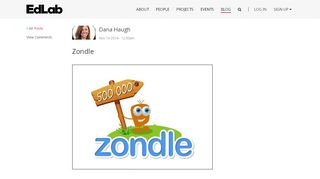 Zondle - Dana Haugh - Blog at EdLab, TC - Zondle Sign Up