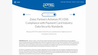 
                            8. Zotec Partners Achieves PCI DSS Compliance with Payment Card ... - Zotec Portal