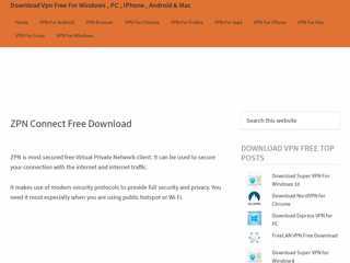 ZPN Connect Free Download  Download Vpn free for Windows ...